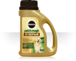MIRACLE GRO PATCH MAGIC DOG SPOT REPAIR GRASS SEED & COIR 1293G SHAKER JAR