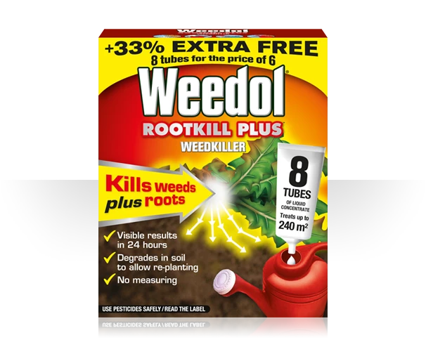 WEEDOL ROOTKILL PLUS TUBES 6 PLUS 2 FREE 1 WEEDOL ROOTKILL PLUS TUBES 6 PLUS 2 FREE