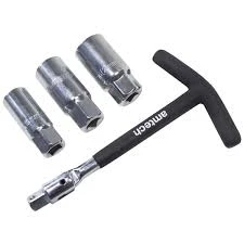 Am-Tech 4 Piece T Bar Spark Plug Wrench Set T-Handle I3665