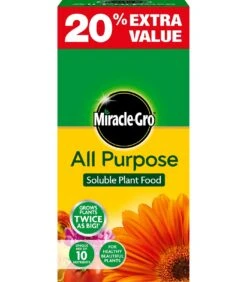 MIRACLE GRO ALL PURPOSE SOLUBLE PLANT FOOD 1KG+20% EXTRA
